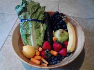 fresh fruits and vegetables